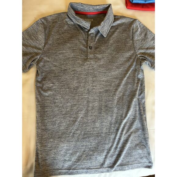 Reebok Grey Polo Shirt size 10-12 - Picture 2 of 3